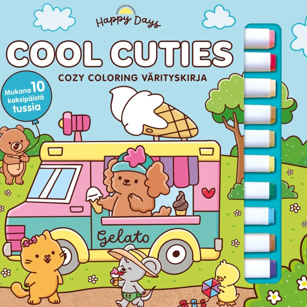 Cool Cuties - Cozy coloring värityskirja