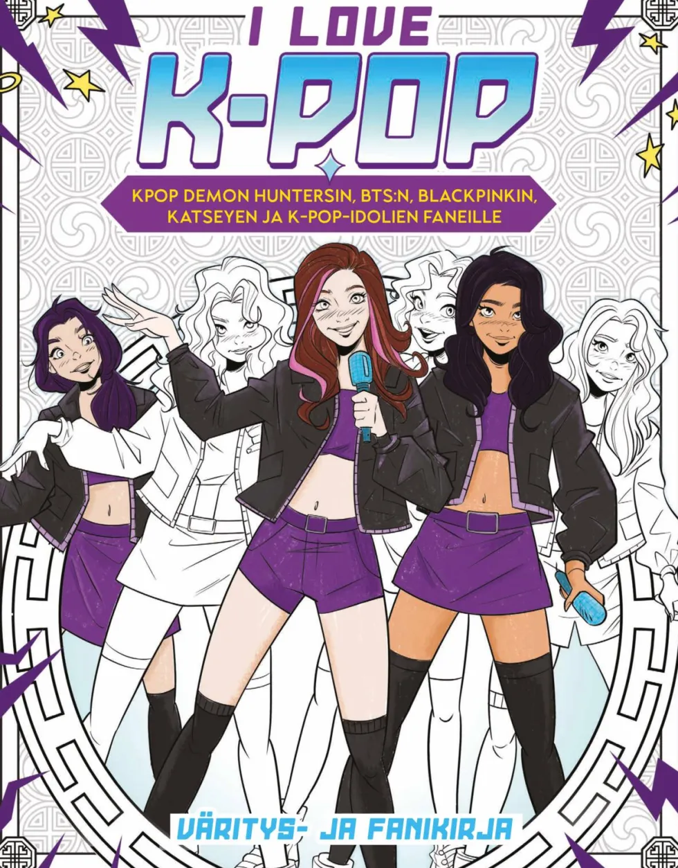 I love k-pop väritys- ja fanikirja