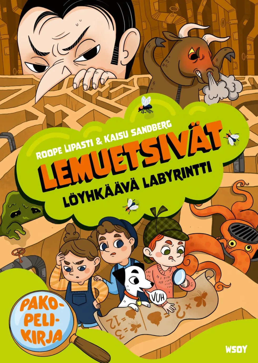 Lemuetsivät: Löyhkäävä labyrintti. Pakopelikirja
