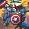Marvel. Tässä tulee Kapteeni Amerikka. Luen itse