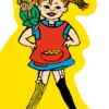 Peppi Pitkätossu (muotoonleikattu kirja)